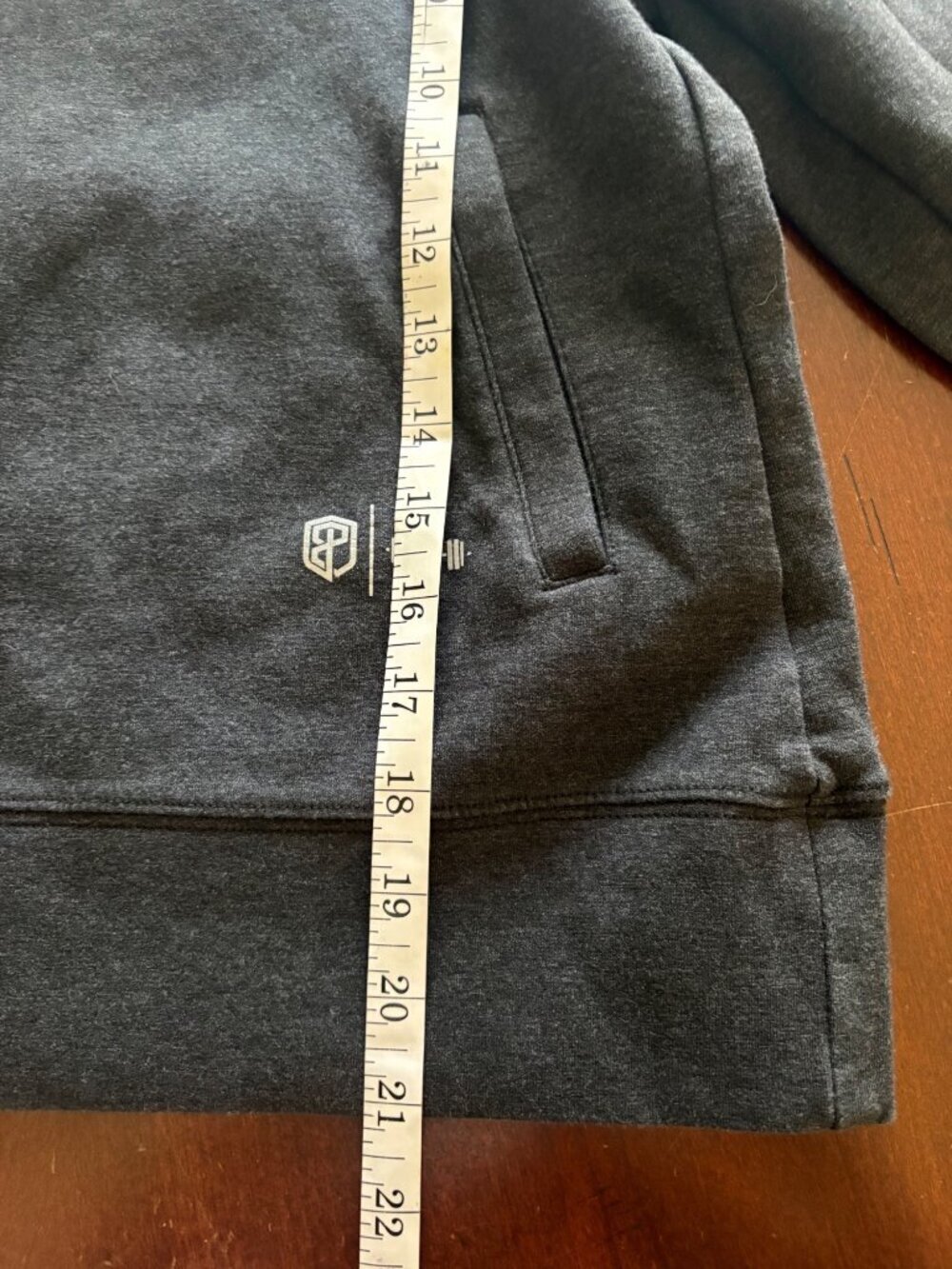Born Primitive x Savage Barbell Hoodie Pullover Athletic Charcoal Gray Size M - Picture 8 of 8